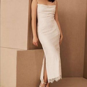 BHLDN Cream Midi Dress